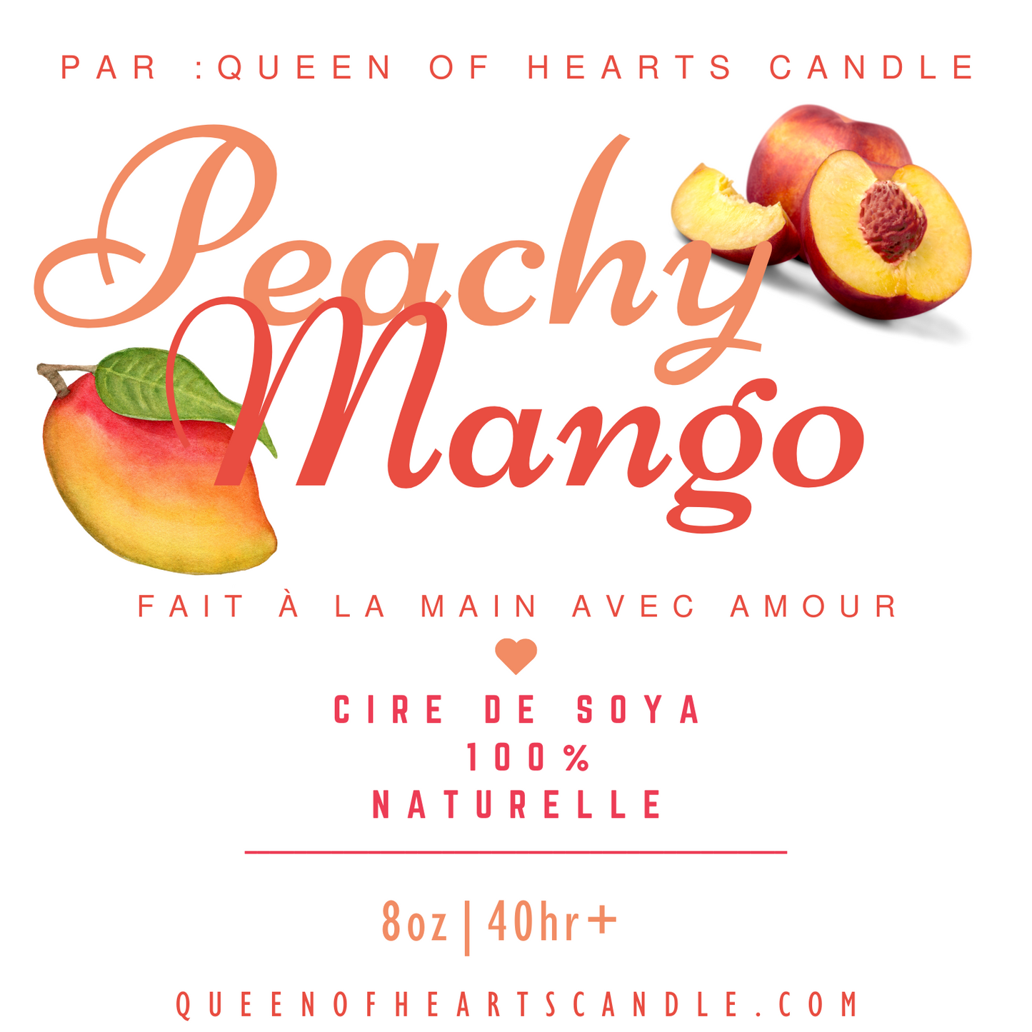 Bougie parfumée-Peachy Mango